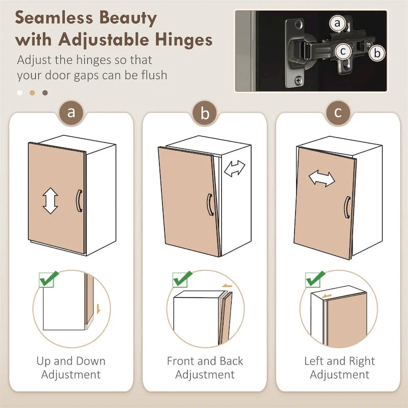 Armoire de cuisine autoportante noire de 183 cm, porte vitrée, simple
