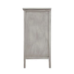 Buffet gris clair avec étagère réglable, plateau en MDF