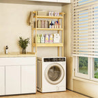 Étagère de rangement de toilette moderne en bambou et bois naturel, 3 niveaux, montage par 1 personne