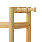 Étagère de rangement de toilette moderne en bambou et bois naturel, 3 niveaux, montage par 1 personne